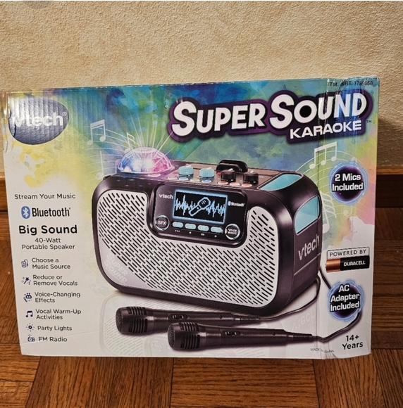vtech Other - KARAOKE MACHINE VTECH SUPERSOUND SYSTEM PORTABLE DEVICE HOME ADUL…